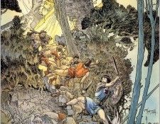 XXX 0338 Michael Kaluta Prince Valiant  The Picts Attack. Kaluta, 