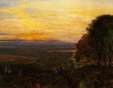 Sunset from Chilworth Common, Hampshire. ������� ���� ��������