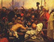 repin zaporozhian cossacks 1880-91. ,  