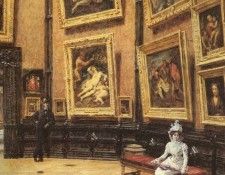 Beroud Louis In The Louvre. Beroud 