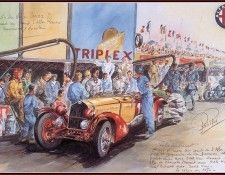 c 1933 the alfa romeo nr 11 driven by sommer and nuvolari.  