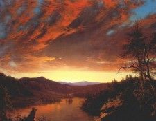church twilight in the wilderness 1860. �������, �����