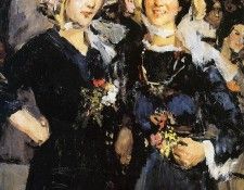 Israels Isaac Two women Chatherinettes Paris Sun. Israels, 