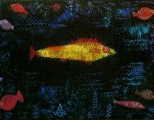 Klee The goldfish, 1925, Oil and watercolor on paper, mounte. ����, �����