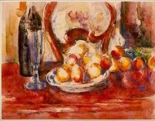 CeZANNE STILL LIFE- APPLES, BOTTLE AND CHAIRBACK,1902-06, (W. ������, ����