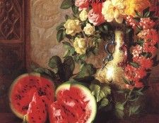 bs- George Henry Hall- Still Life. ,  