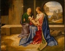 GIORGIONE THE HOLY FAMILY, PROBABLY C. 1500, NGW. ���������