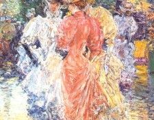 hassam conversation on the avenue 1892. , 