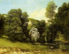 Courbet Gustave La Ruisseau de la Breme. �����, ������