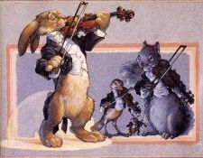 ma Gustafson Animal Orchestra Violins. , 