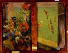 Gauguin - Bouquet Of Flowers With A Window Open To The Sea. , 