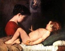 henner jean jacques le reveil de l enfant. , -