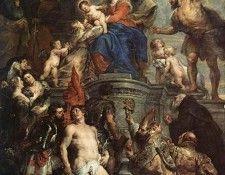 Madonna Enthroned with Child and Saints WGA. ������, ����� �����