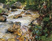 Sargent John Singer Trout Stream in the Tyrol. ��������, ���� ������
