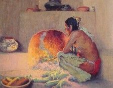 By the Fire. Couse,  E