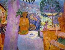Bonnard The terrace at vernon, 1920.reworked 1939, 148x194.9. ������, ����