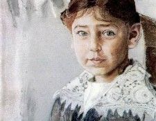 Портрет Оли Рыбаковой. 1920. Головин Александр (1863-1930)