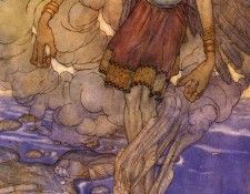 Dulac Edmund La Decouverte Par Sinbad Du Genie. , 