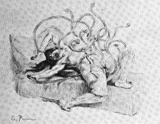 ea012 felicien rops-belgium-lithograph. ROPS, ��������