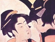 utamaro beauty at toilet mid-1790s. , 