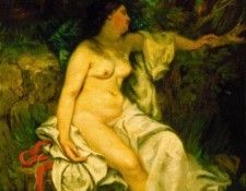 Bather Sleeping by a Brook. , 
