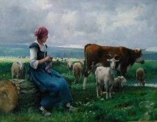 Dhepardes with goat sheep and cow. , 