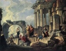 PANNINI Giovanni Paolo Apostle Paul Preaching On The Ruins. Pannini, �������� �����