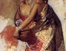Weeks Edwin Sketch Two Nautch Girls. ,  