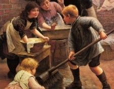 Armitage Thomas Liddall Washing Day. ,  Liddall