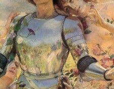 Rochegrosse The Knight of the Flowers detail left. Rochegrosse,  