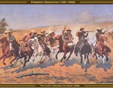 Fr. Remington-The Flight Towards The Wood(1899) Po Amp 052. Remington, 