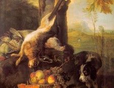 Still Life with Dead Hare and Fruit wga. Desportes,  
