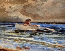 Homer Winslow Rowing at Prout-s Neck. �����, �������