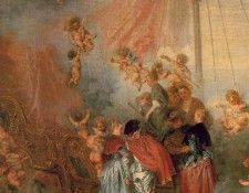 Watteau Pilgrimage to Cythera, Detalj, 129x194 cm, Charlotte. , -