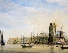 Schouman Aert View of Dordrecht Sun. Schouman, 