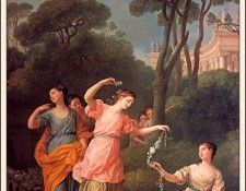 bs- Joseph- Marie Vien- Young Greek Girls Bestowing Garlands. , -