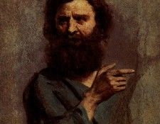Corot Jean Baptiste Camille Corot Head Of Bearded Man. ����, ���-������-������