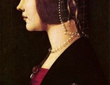 Giovanni Ambrogio de Predis and Leonardo da Vinci - Beatrice dEste. ,  