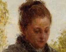 Fantin Latour Henri Head of a Young Woman. ������-�����, �����-����-���-������