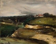 Vlaminck Landscape with a House on the Hill, ca 1925-26, 33x. ������� ����� ��