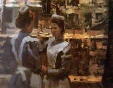 Isra�ls Isaac Two maids Sun. Israels, �����