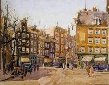 Beer van Sam Spui with the blue tram Sun. ,  