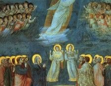 Giotto The Ascension, 1305-13, Fresco, Arena Chapel at Padua.   