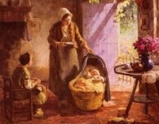Pieters Evert Feeding The Baby. , 