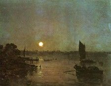 Turner Joseph Mallord William Moonlight A Stody at Millbank. ,   