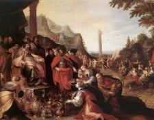 FRANCKEN Frans II Worship Of The Golden Calf. Francken,  