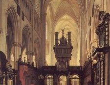 Figures in the Choir of a Cathedral. Genisson,  