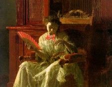 Eakins Kathrin, 1872, oil on canvas, Yale University Art Gal. , 