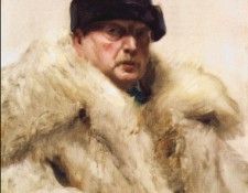 Zorn Self portrait in a wolfskin. , 