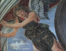 Pollaiuolo,A. Angel, 1467, detail of fresco at the Chapel of. ���������